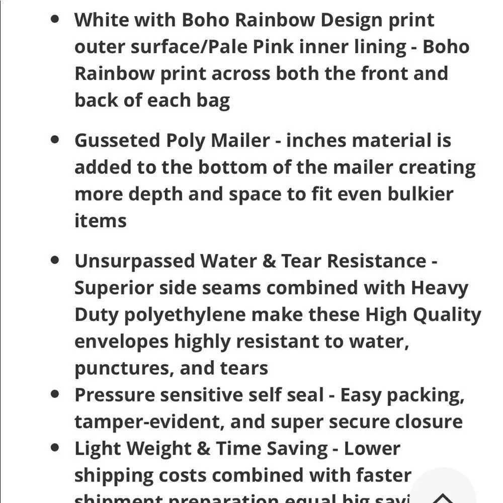 Poly Mailers MIX 10x13 14.5x19 30pcs Insert cards